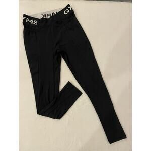 Gymshark Leggings Legacy Black 7/8 Leggings Stretch XS Pockets Mesh Nylon Gym